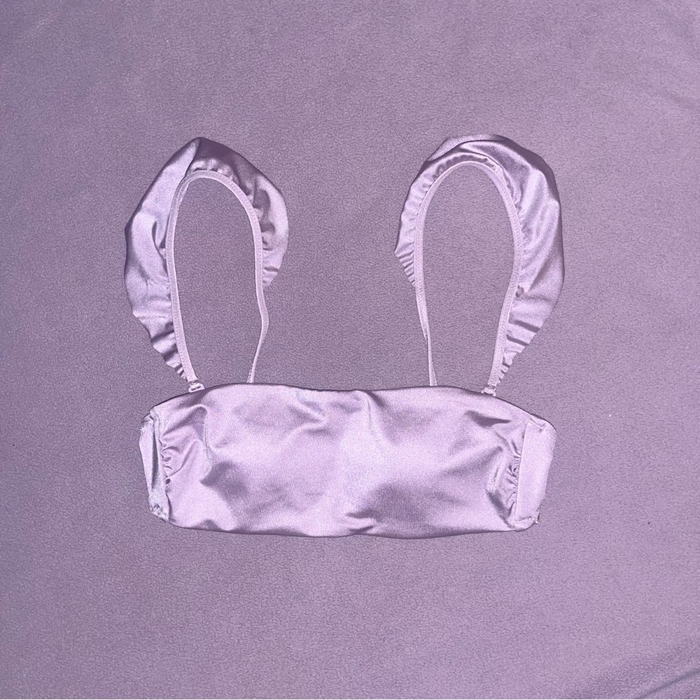 VS ruffle-strap swim top S